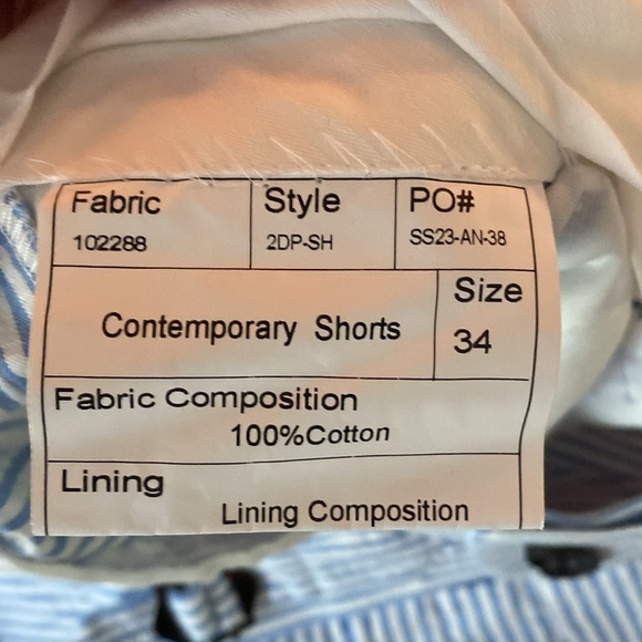 Spier & Mackay high rise shorts in real seersucker - Picture 3 of 4